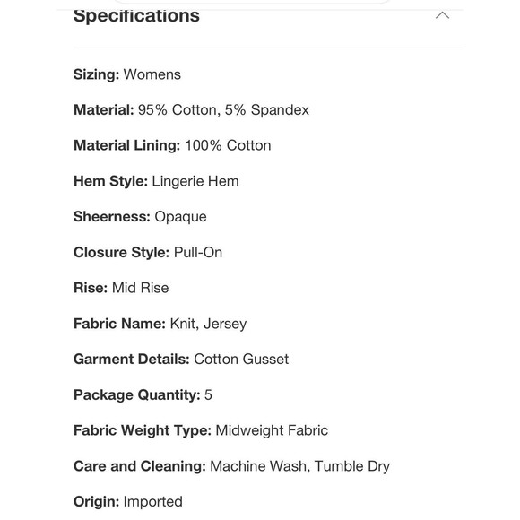 Deal Worthy Briefs Womens XL 5 Pack Underwear Multicolor Neutral Black, NudeWhit - Picture 4 of 5